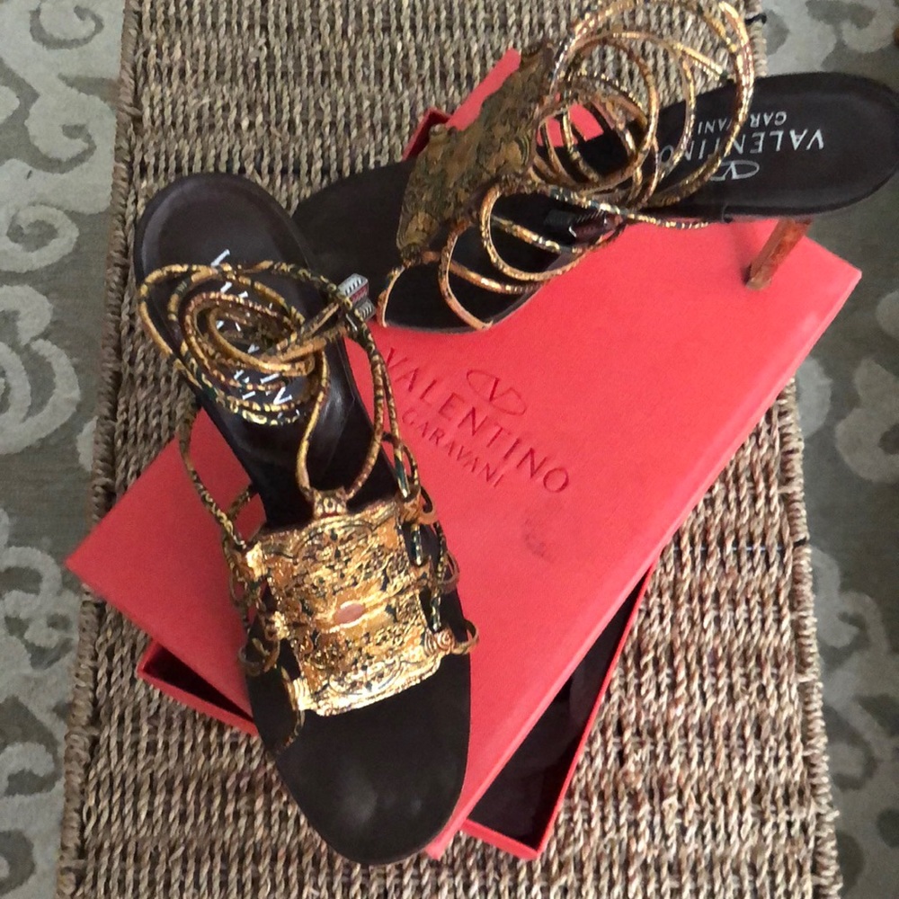 Valentino Lace Up Heels